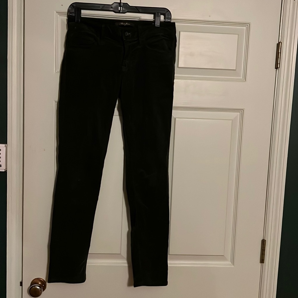 Hunter, green, corduroy, skinny jeans